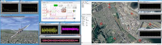 Figure 6: Interface of the WVU UAV Simulation Environment During Simulation